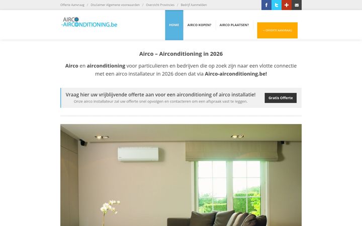 Screenshot von airco-airconditioning.be