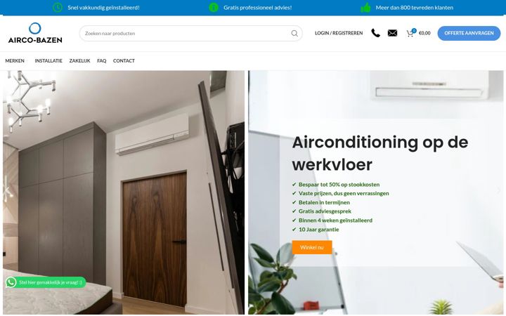 Screenshot von airco-bazen.nl