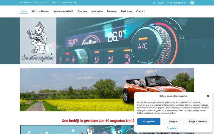 Screenshot of airco-dokter.nl