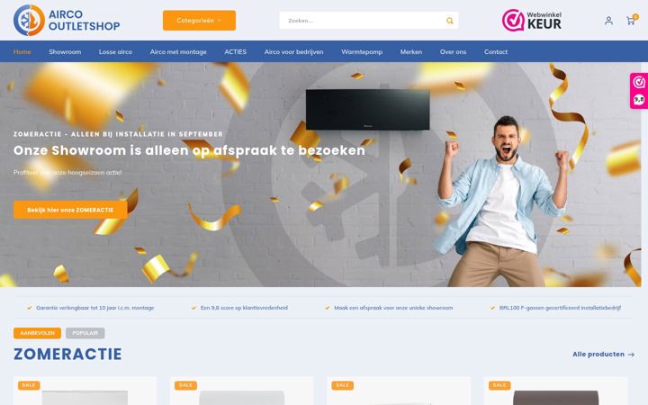 Zrzut ekranu airco-outletshop.nl