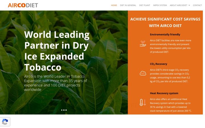 Screenshot of aircodiet.com