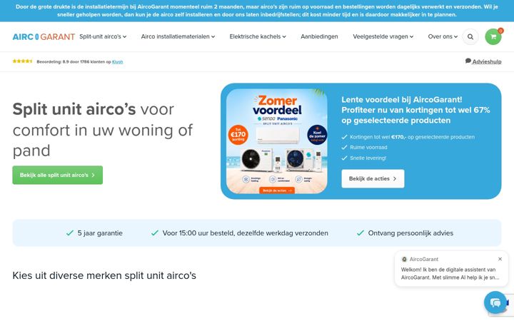 Screenshot of aircogarant.com