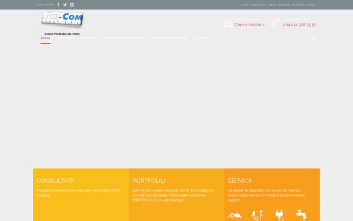 Screenshot of aircom.ro