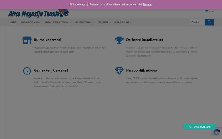 Screenshot of aircomagazijntwente.nl