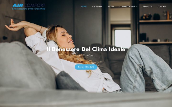 Screenshot of aircomfort.it