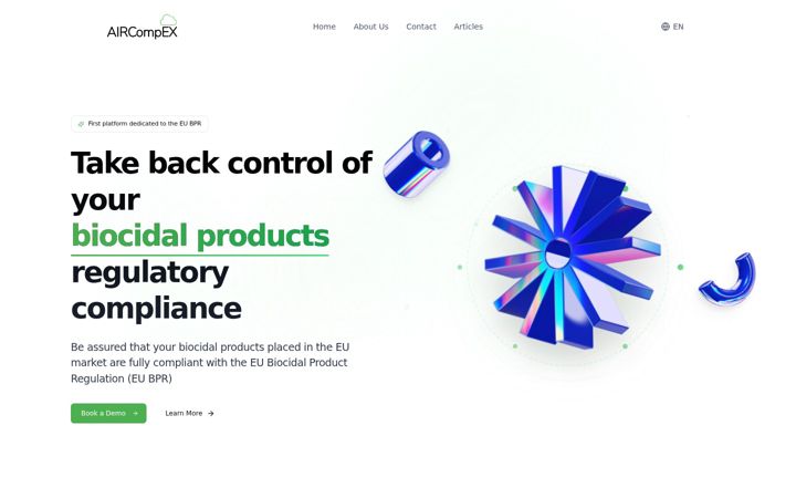 Screenshot of aircompex.eu