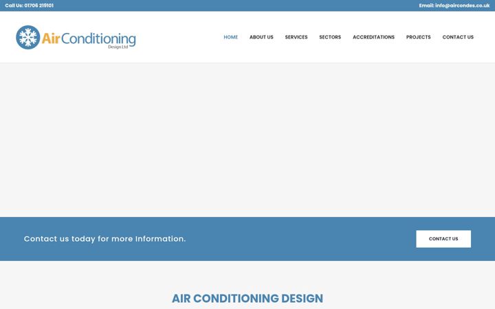 Screenshot of aircondes.co.uk