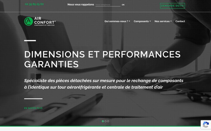 Screenshot van airconfort.fr