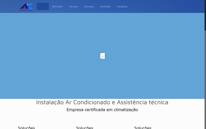 Screenshot of airconfort.pt
