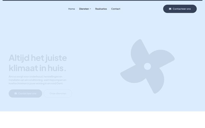 Screenshot of aircoo.be