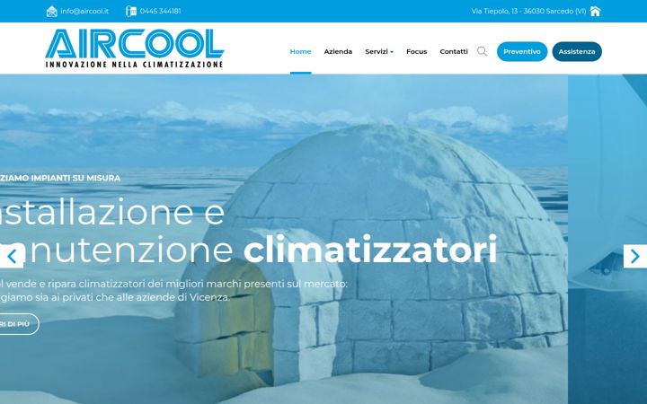 Screenshot of aircool.it