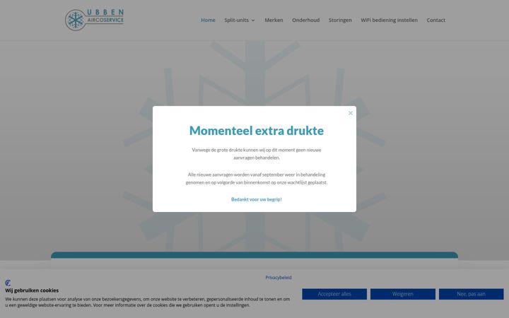 Ekrānuzņēmums no aircoservicedeurne.nl
