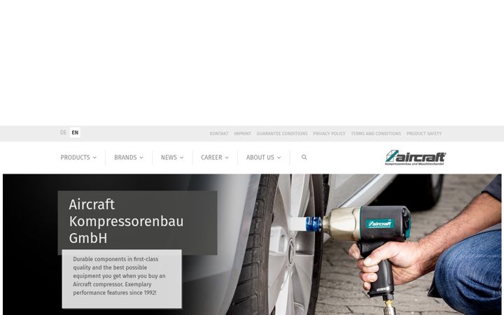 Screenshot of aircraft-compressors.com