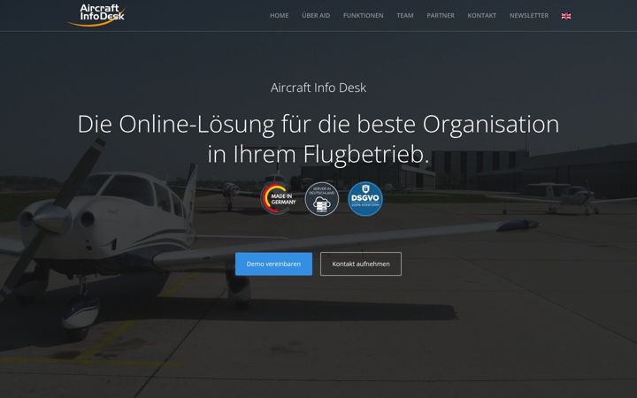 Screenshot of aircraft-info.de