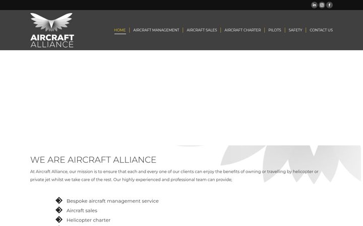 Screenshot of aircraftalliance.co.uk