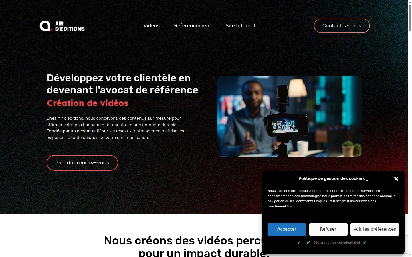 Screenshot tal-banner tal-kunsens muri qabel kwalunkwe interazzjoni