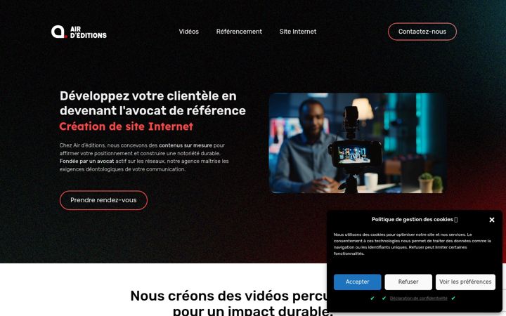 Screenshot of airdeditions.com