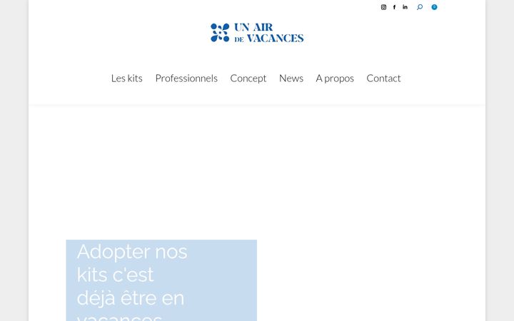 Posnetek zaslona airdevacances.fr