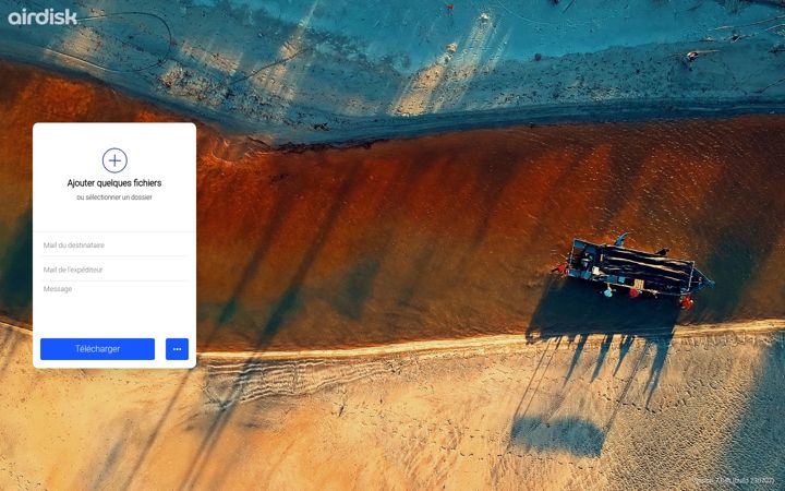 Captură de ecran a airdisk.fr
