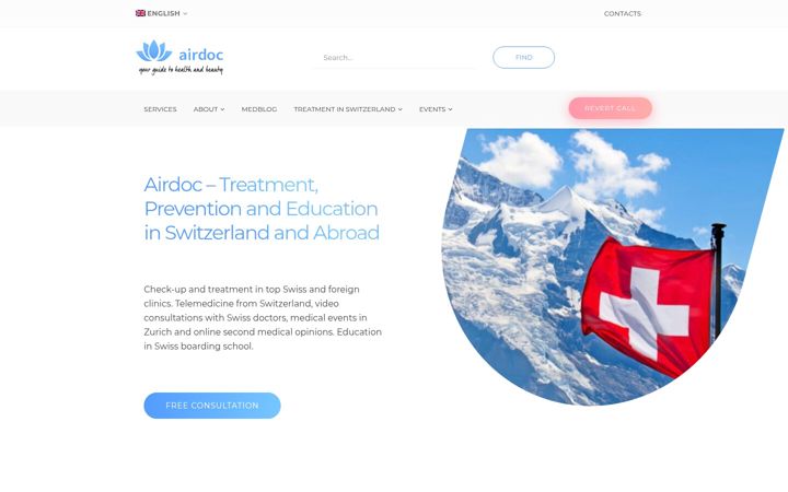 Screenshot of airdoc.ch