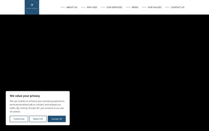 Screenshot of airdocservices.com