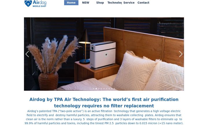 Screenshot of airdog.ae