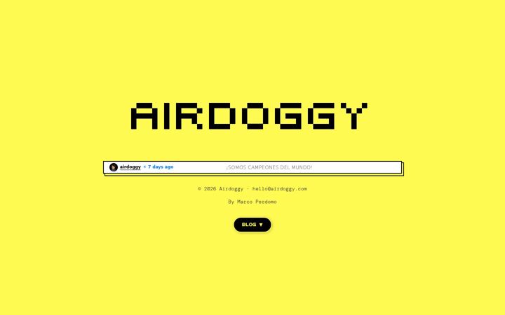 Screenshot of airdoggy.com