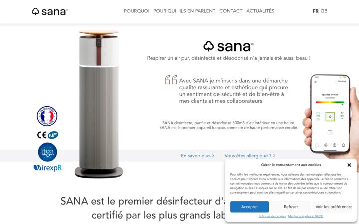 Posnetek zaslona airdp.fr