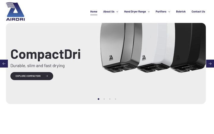 Ekraanipilt saidist airdri.com