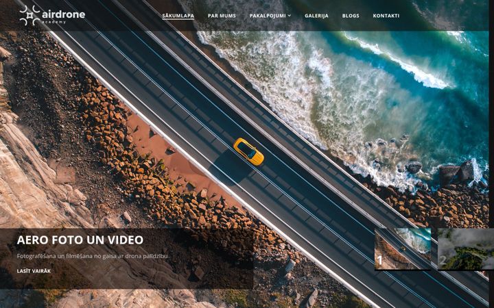 Screenshot of airdrone.lv