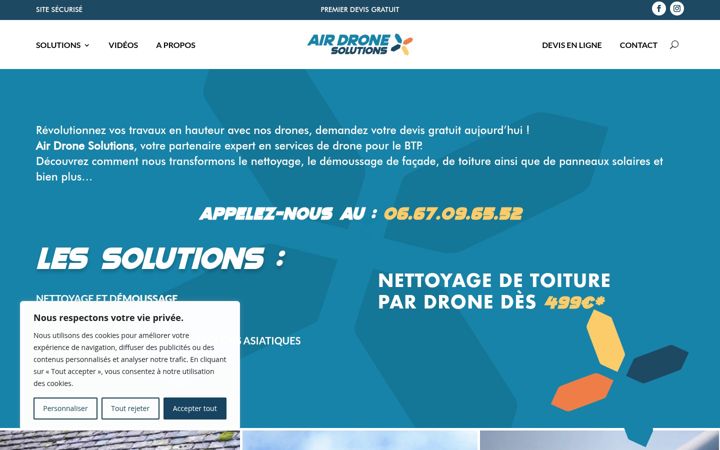 Screenshot of airdronesolutions.fr