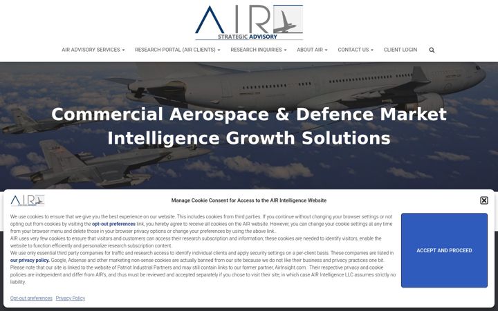 Screenshot of airdsa.com