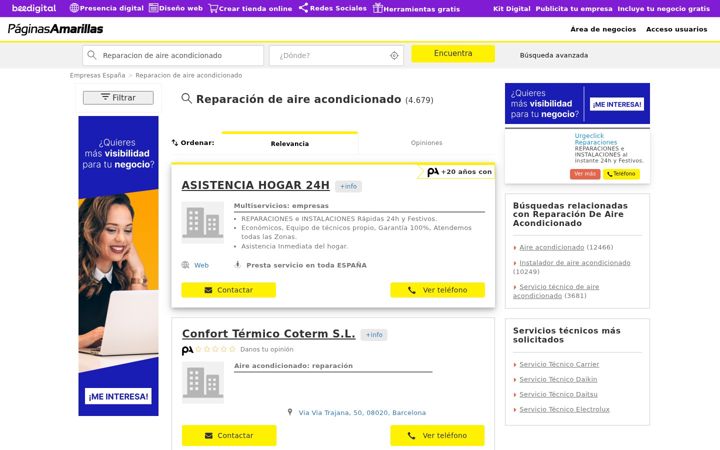 Skærmbillede af aire-acondicionado-instalacion-reparacion.es