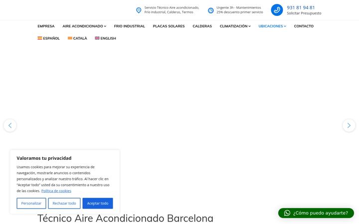 Screenshot of aire-acondicionado.barcelona