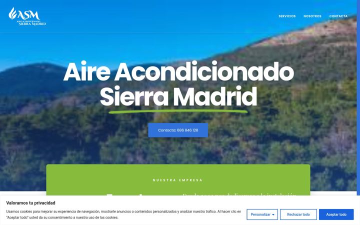 Screenshot of aireacondicionado-sierramadrid.com