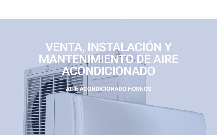 Screenshot of aireacondicionadohornos.com