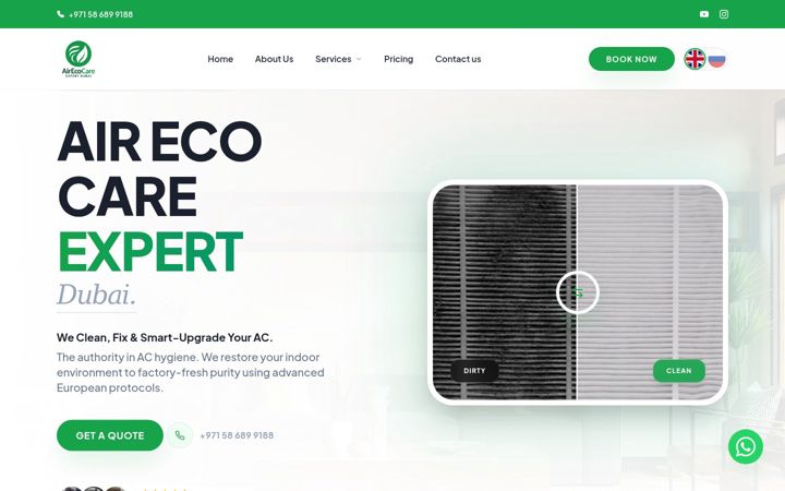 Screenshot of aireco-care.expert