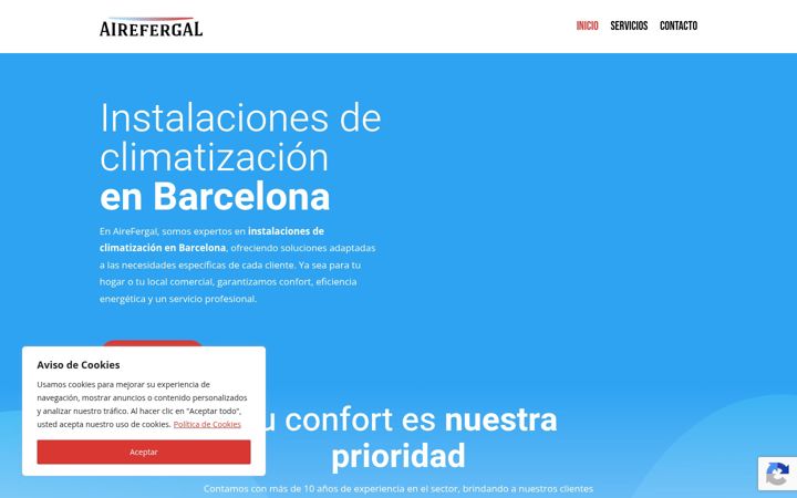 Screenshot of airefergal.com