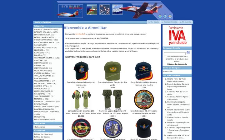 Zrzut ekranu airemilitar.com