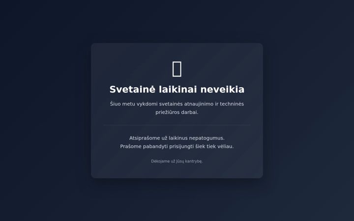 Snimka zaslona za airenai.lt