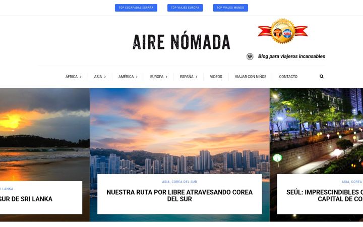 Screenshot of airenomada.com