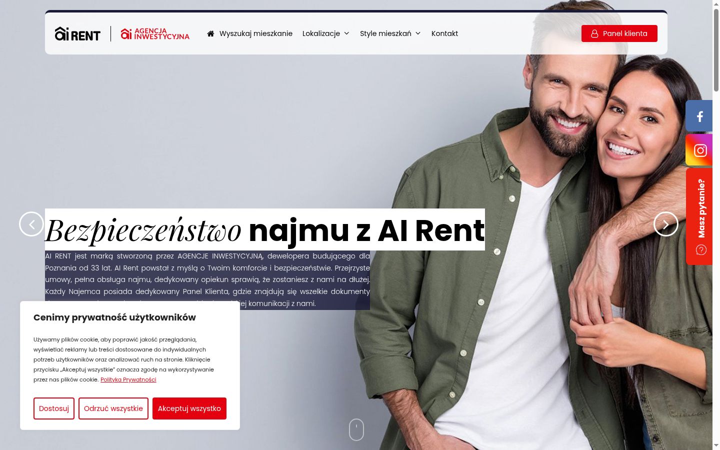 Screenshot tal-banner tal-kunsens muri qabel kwalunkwe interazzjoni