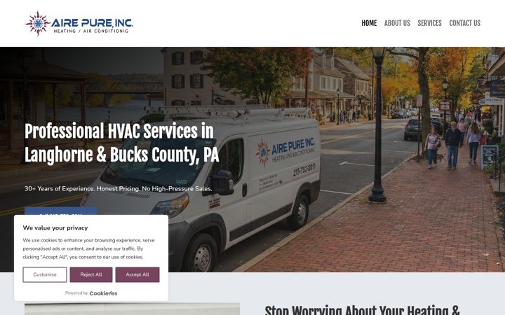 Zrzut ekranu airepurehvac.com