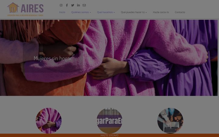 Screenshot of airesasociacion.org