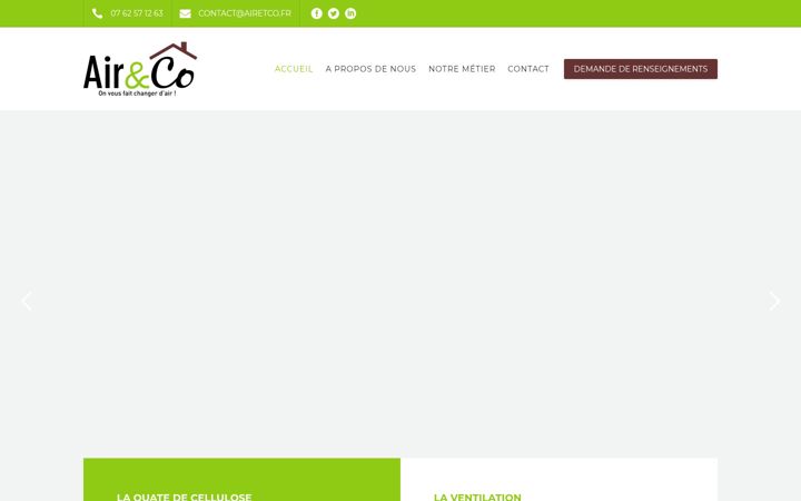 Zrzut ekranu airetco.fr
