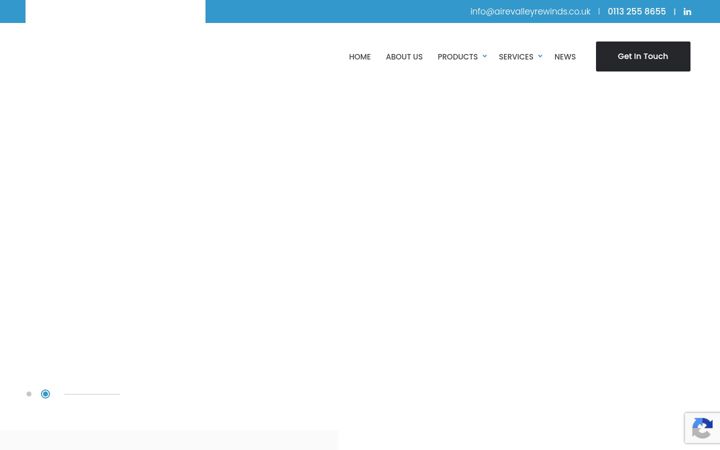 Screenshot of airevalleyrewinds.co.uk