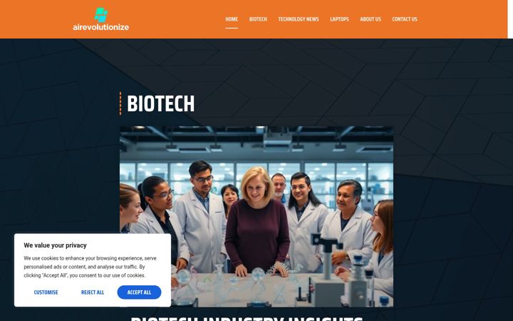 Screenshot of airevolutionize.com.au