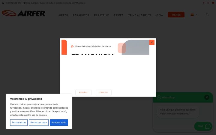 Snímek obrazovky airfer.com