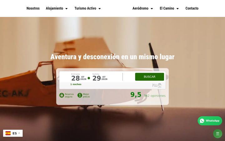 Snímek obrazovky airfervenza.com