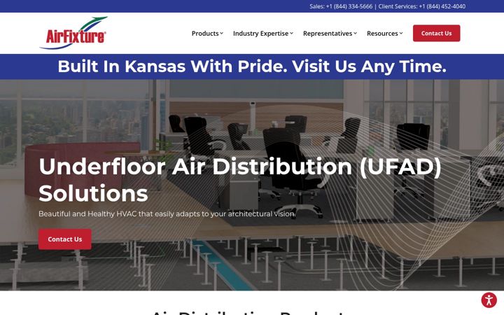 Screenshot of airfixture.com